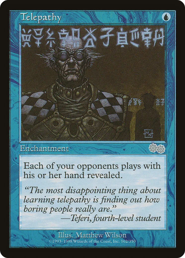 Télépathie — Urza's Saga — Magic: The Gathering