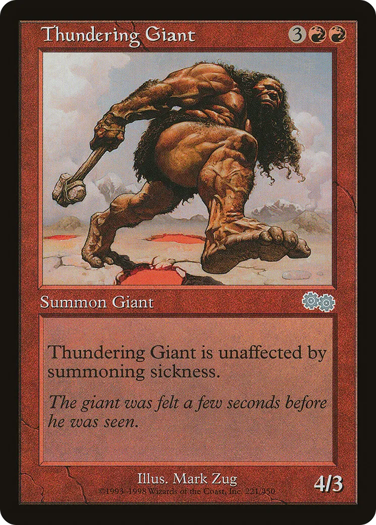 Géant fulminant — Urza's Saga — Magic: The Gathering