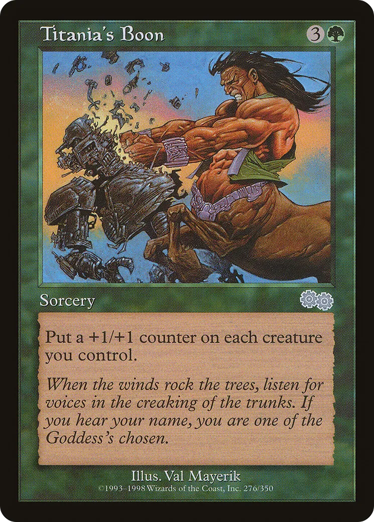 Faveur de Titania — Urza's Saga — Magic: The Gathering