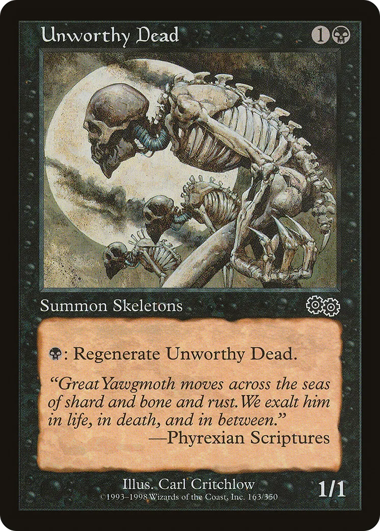 Unworthy Dead — Urza's Saga — Magic: The Gathering