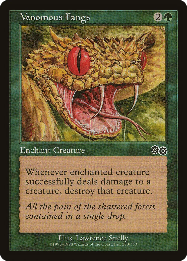 Crocs venimeux — Urza's Saga — Magic: The Gathering