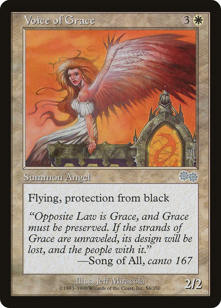 Voice of Grace — Urza's Saga — Magic: The Gathering