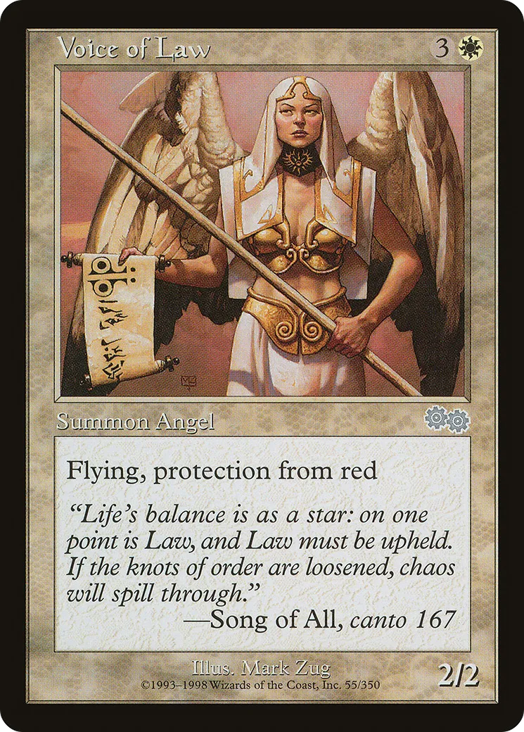 Voix de la loi — Urza's Saga — Magic: The Gathering