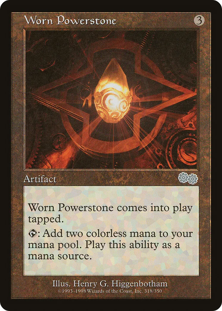 Worn Powerstone — Urza's Saga — Magic: The Gathering
