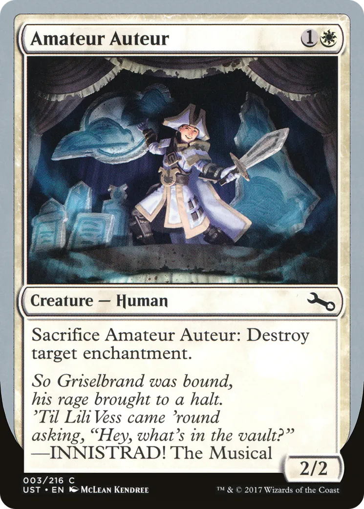 Amateur Auteur — Unstable — Magic: The Gathering