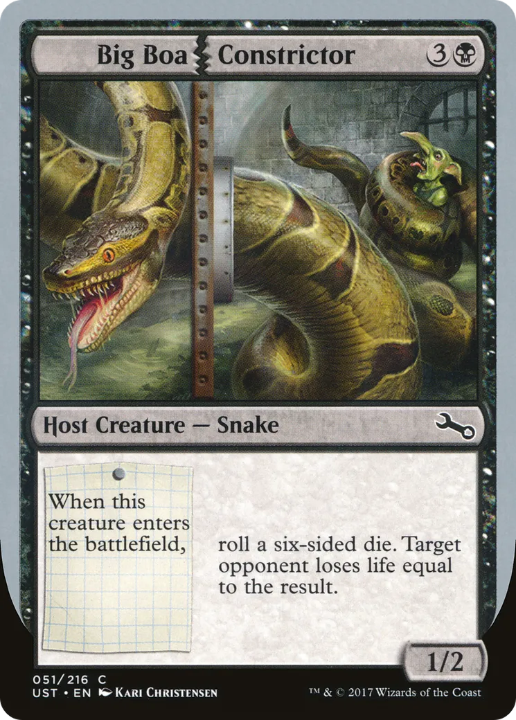 Big Boa Constrictor — Unstable — Magic: The Gathering