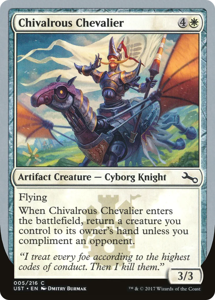 Chivalrous Chevalier — Unstable — Magic: The Gathering