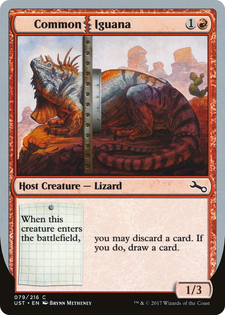 Common Iguana — Unstable — Magic: The Gathering