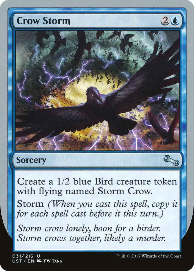 Crow Storm — Unstable — Magic: The Gathering