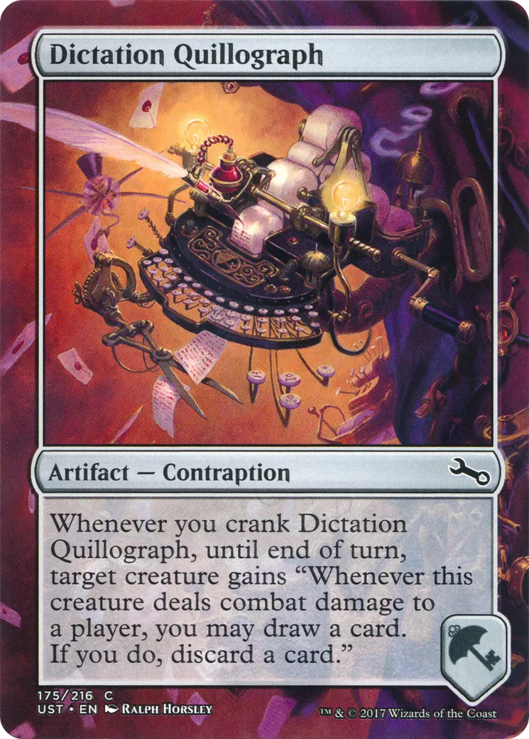 Dictation Quillograph — Unstable — Magic: The Gathering