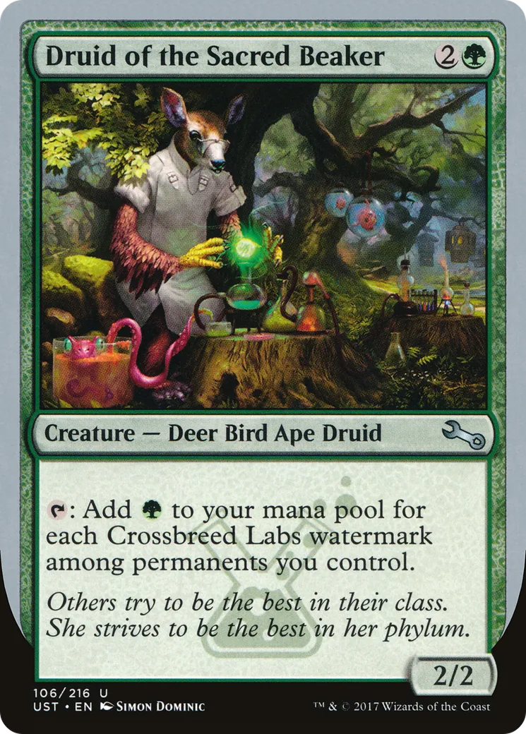 Druid of the Sacred Beaker — Unstable — Magic: The Gathering