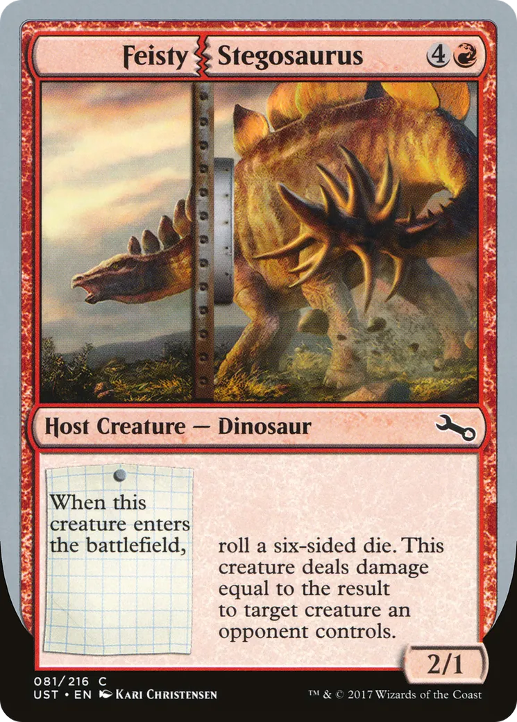 Feisty Stegosaurus — Unstable — Magic: The Gathering