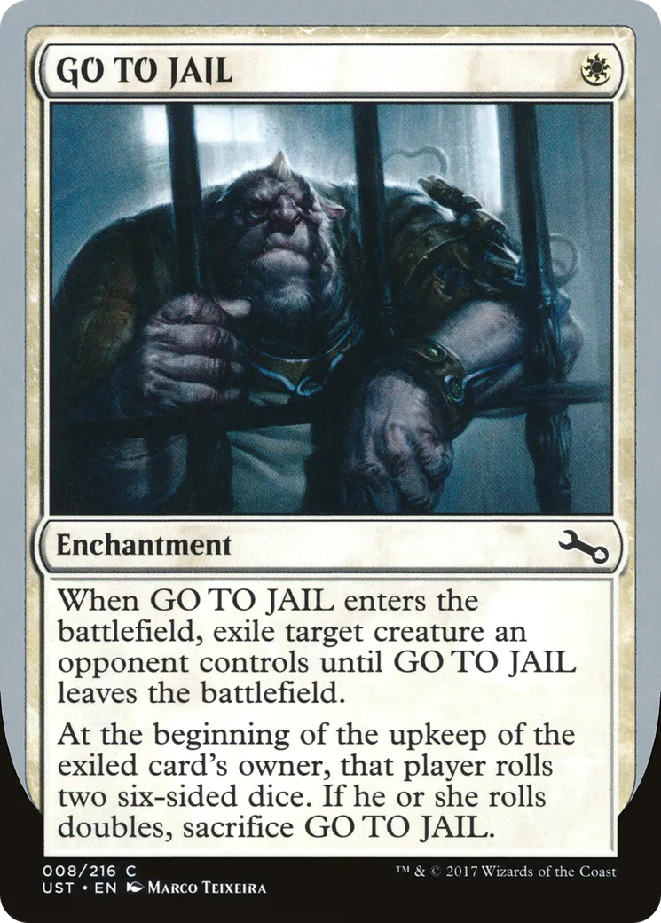 GO TO JAIL — Unstable — Magic: The Gathering