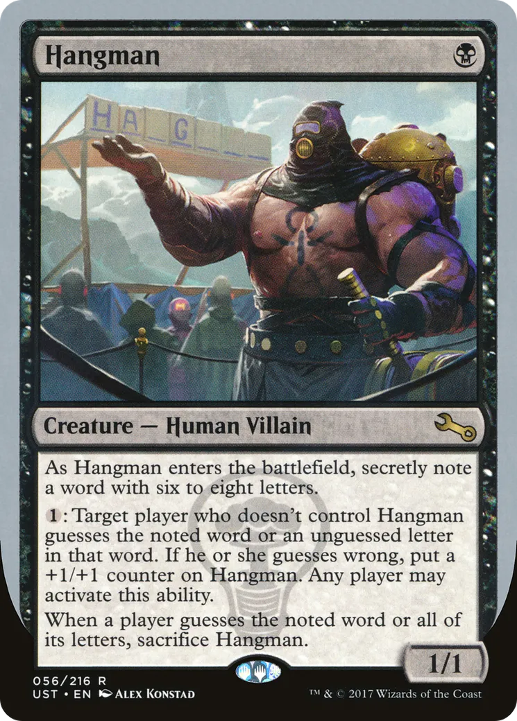 Hangman — Unstable — Magic: The Gathering