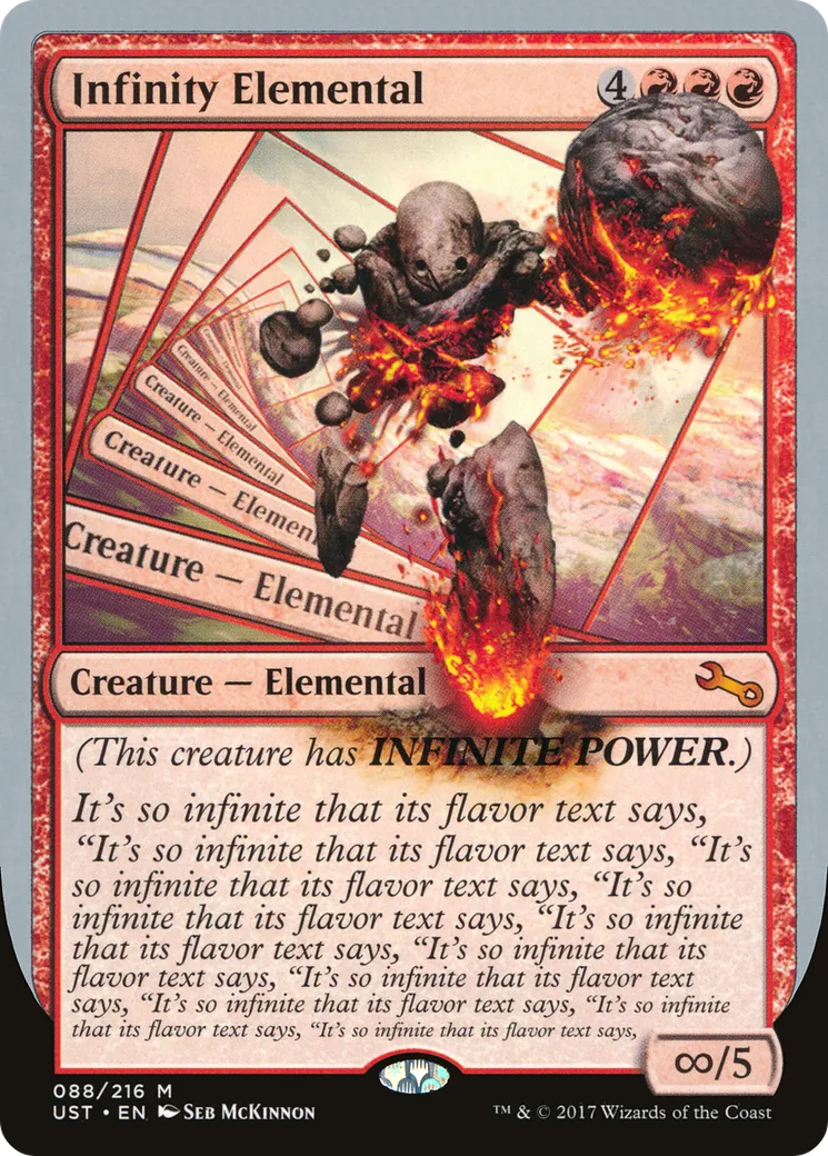 Infinity Elemental — Unstable — Magic: The Gathering