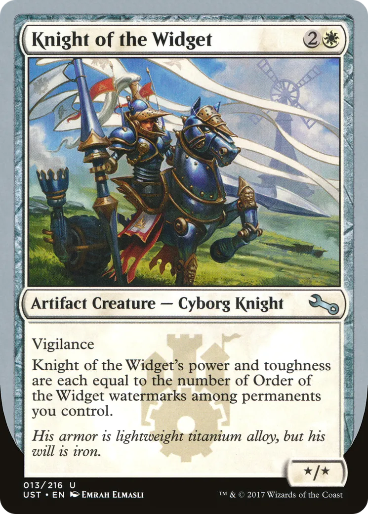 Knight of the Widget — Unstable — Magic: The Gathering
