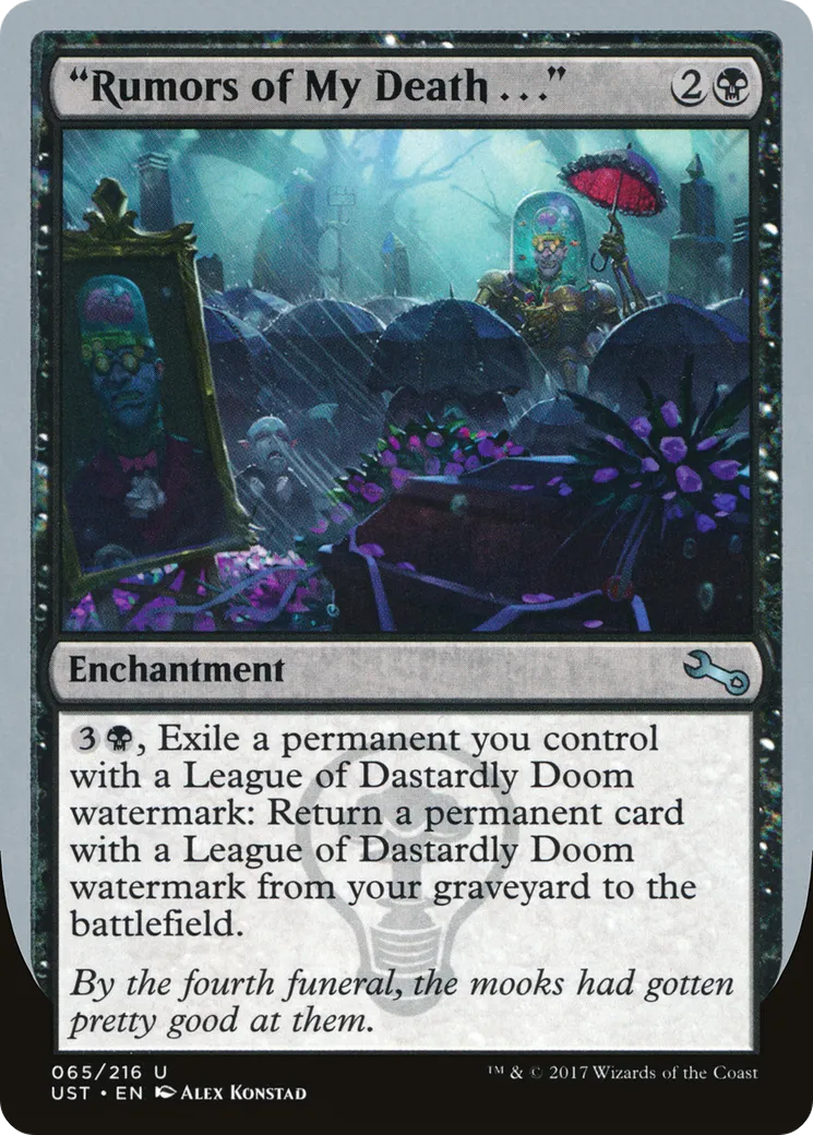 "Rumors of My Death . . ." — Unstable — Magic: The Gathering