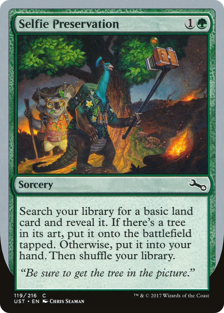 Selfie Preservation — Unstable — Magic: The Gathering
