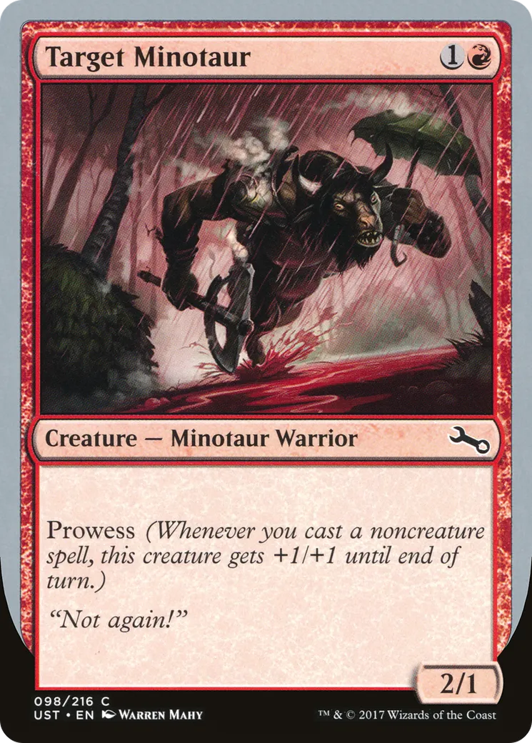 Target Minotaur — Unstable — Magic: The Gathering