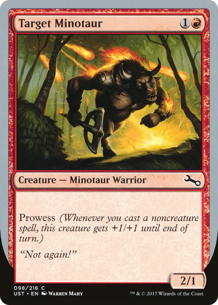 Target Minotaur — Unstable — Magic: The Gathering