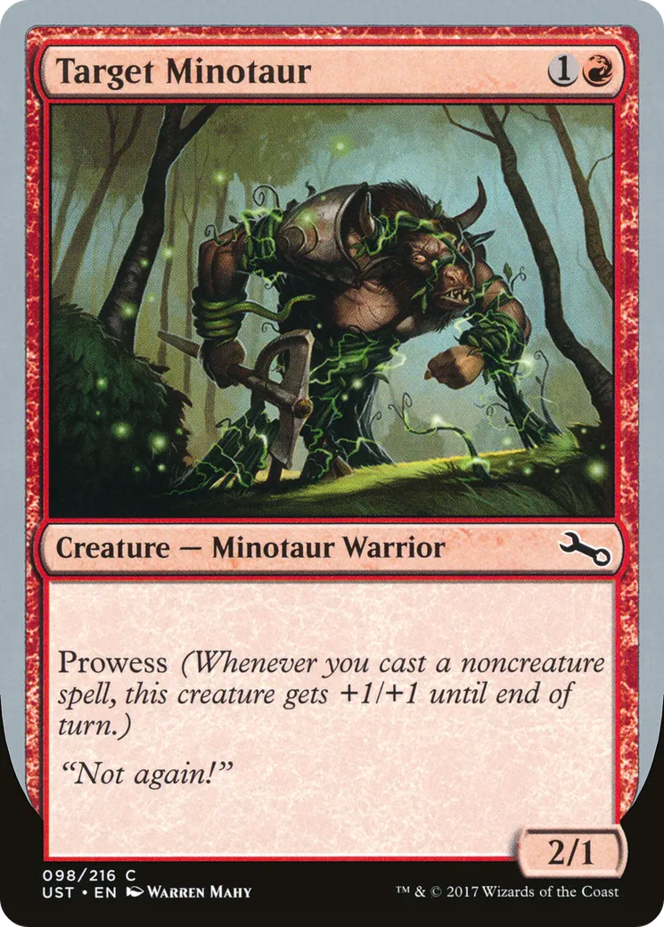 Target Minotaur — Unstable — Magic: The Gathering