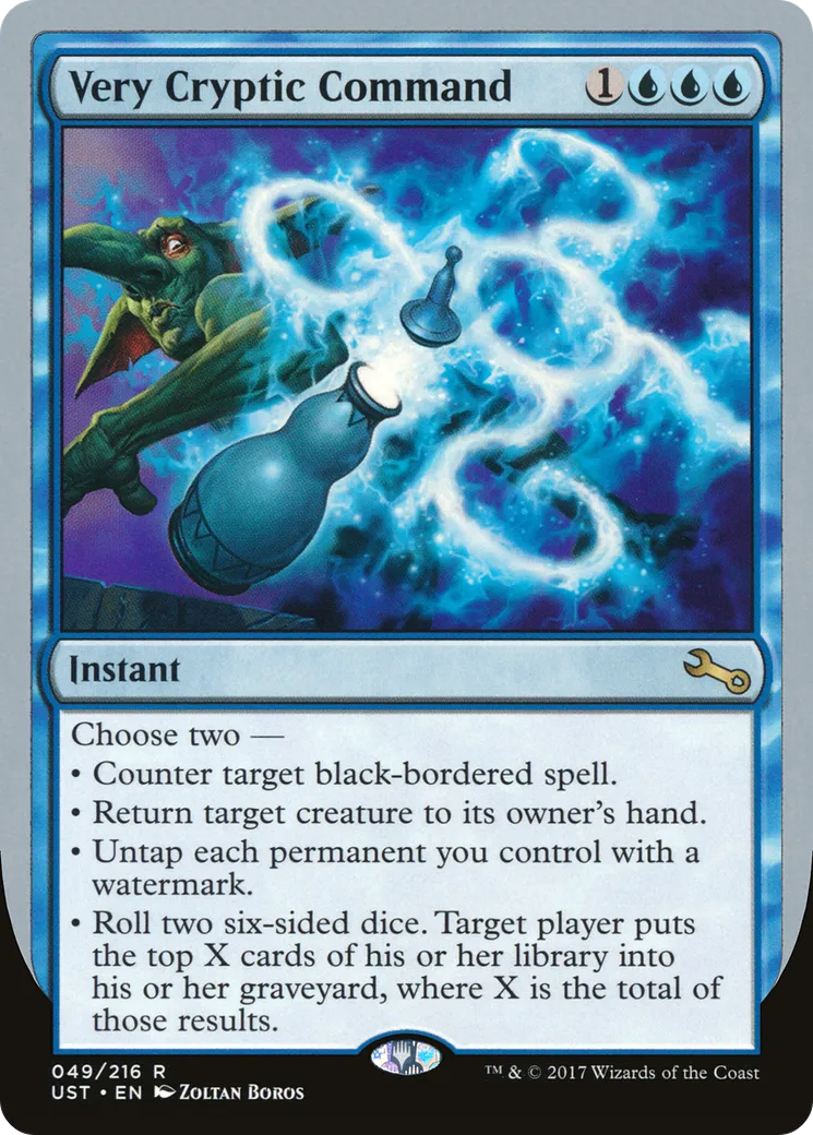 Very Cryptic Command — Unstable — Magic: The Gathering