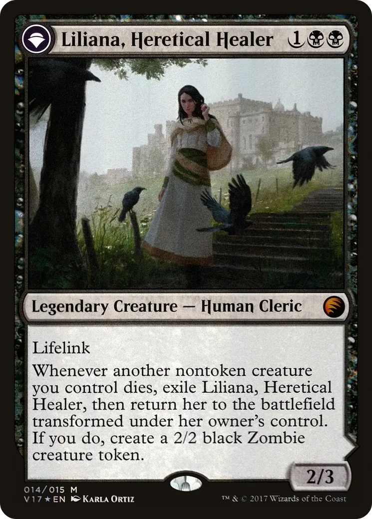 Liliana, guérisseuse hérétique // Liliana, nécromancienne provocatrice — From the Vault: Transform — Magic: The Gathering