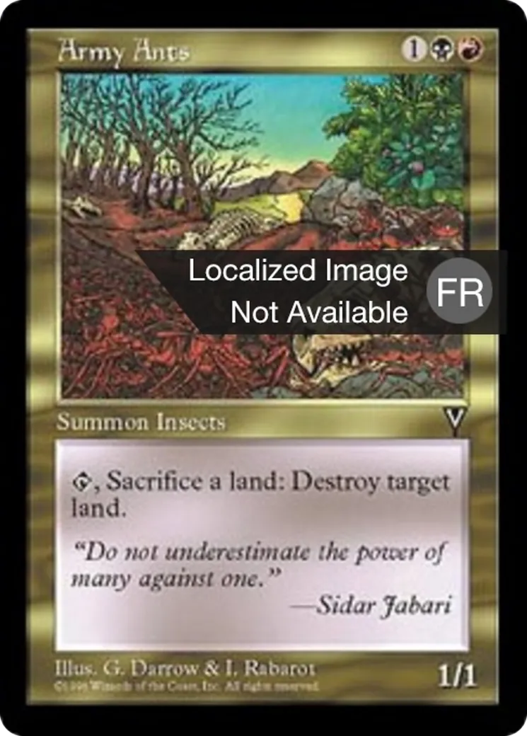 Fourmis guerrières — Visions — Magic: The Gathering