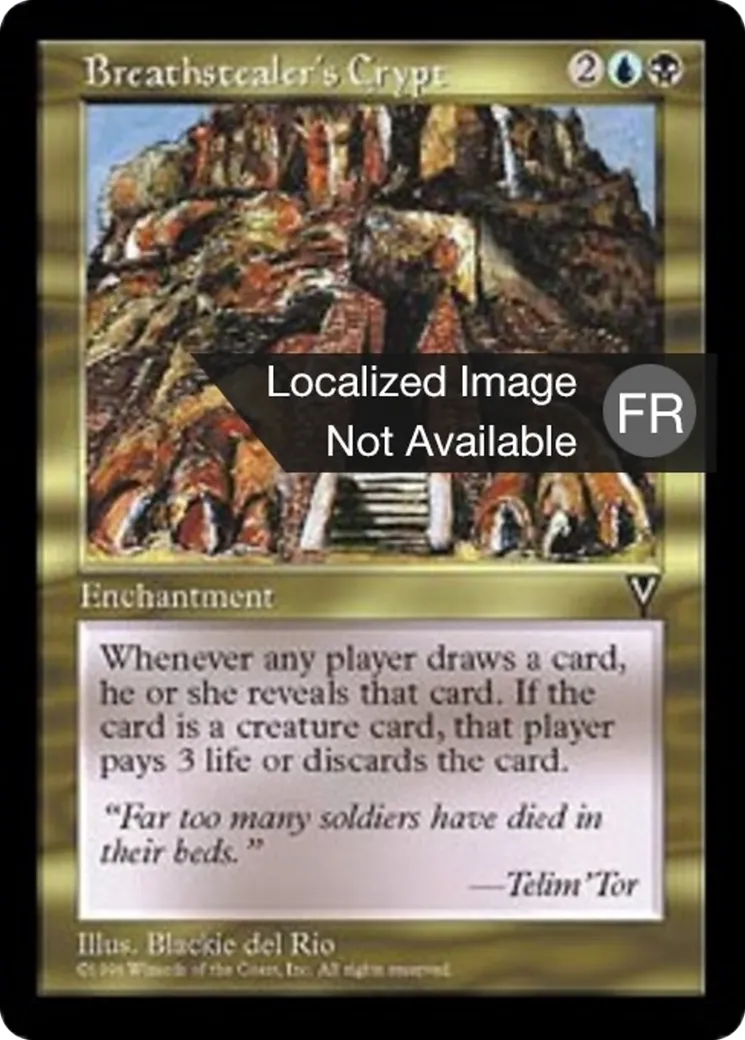 Crypte du voleur de soupirs — Visions — Magic: The Gathering