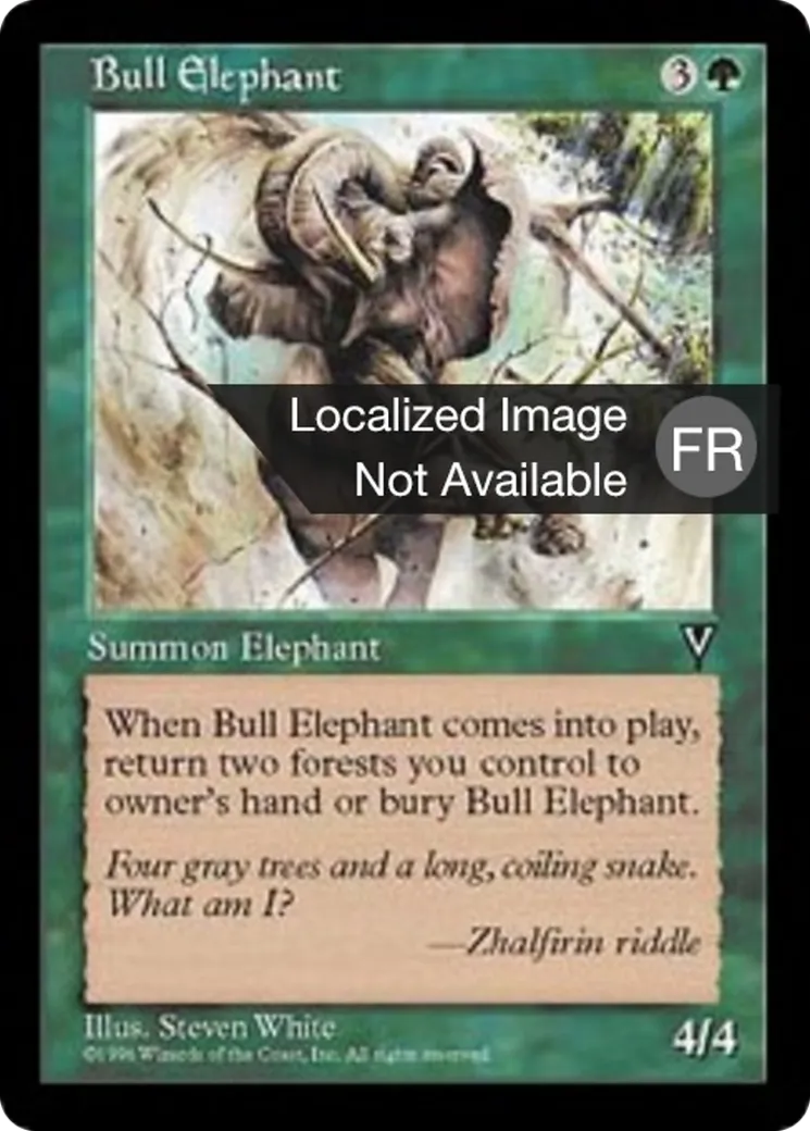 Eléphant mâle — Visions — Magic: The Gathering