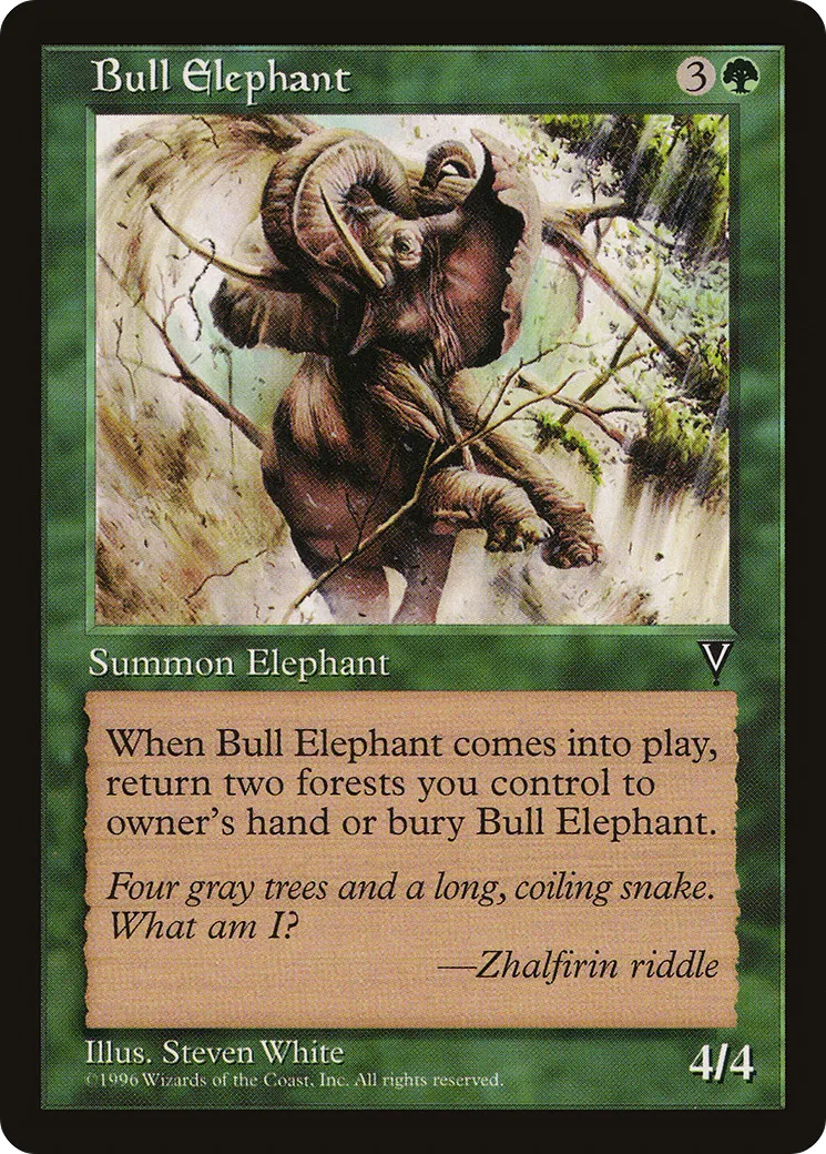 Eléphant mâle — Visions — Magic: The Gathering