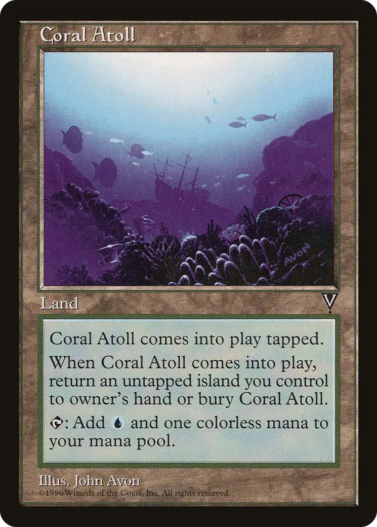 Atoll de corail — Visions — Magic: The Gathering