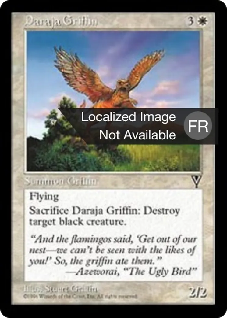 Griffon daradjân — Visions — Magic: The Gathering