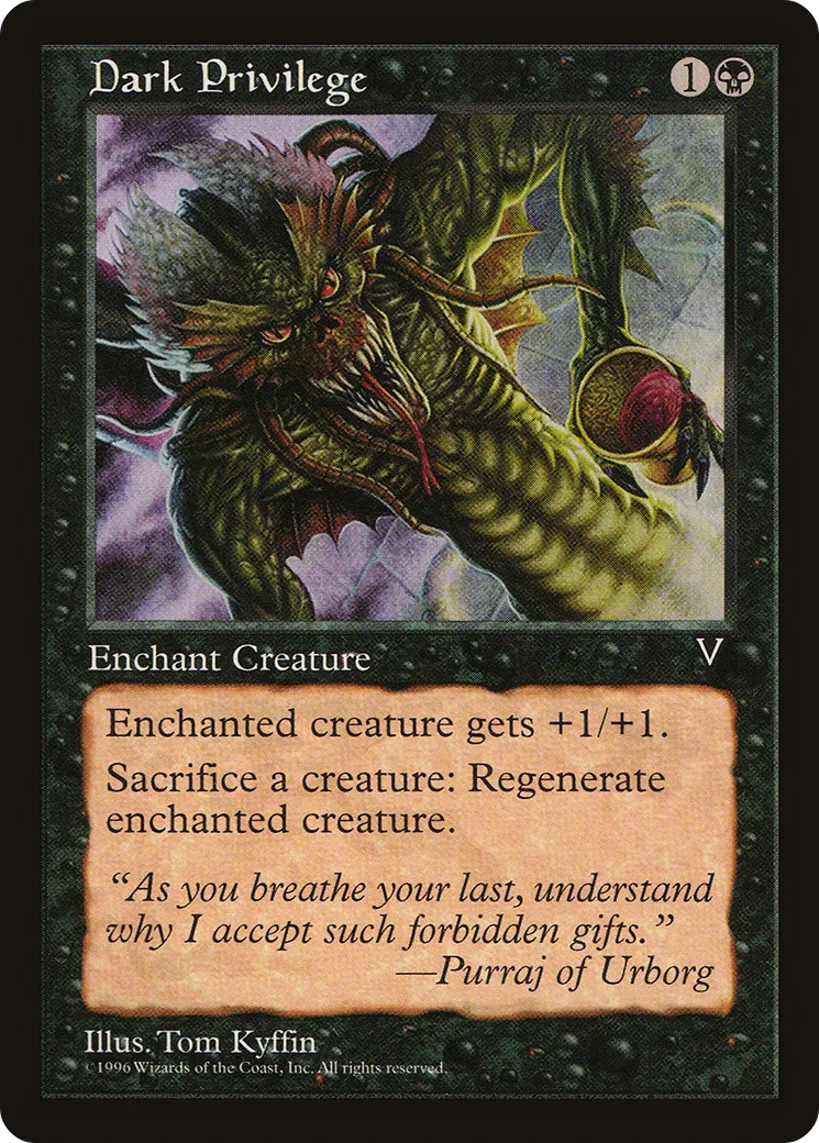 Dark Privilege — Visions — Magic: The Gathering