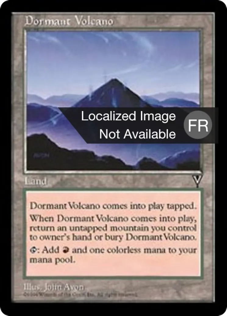 Volcan assoupi — Visions — Magic: The Gathering