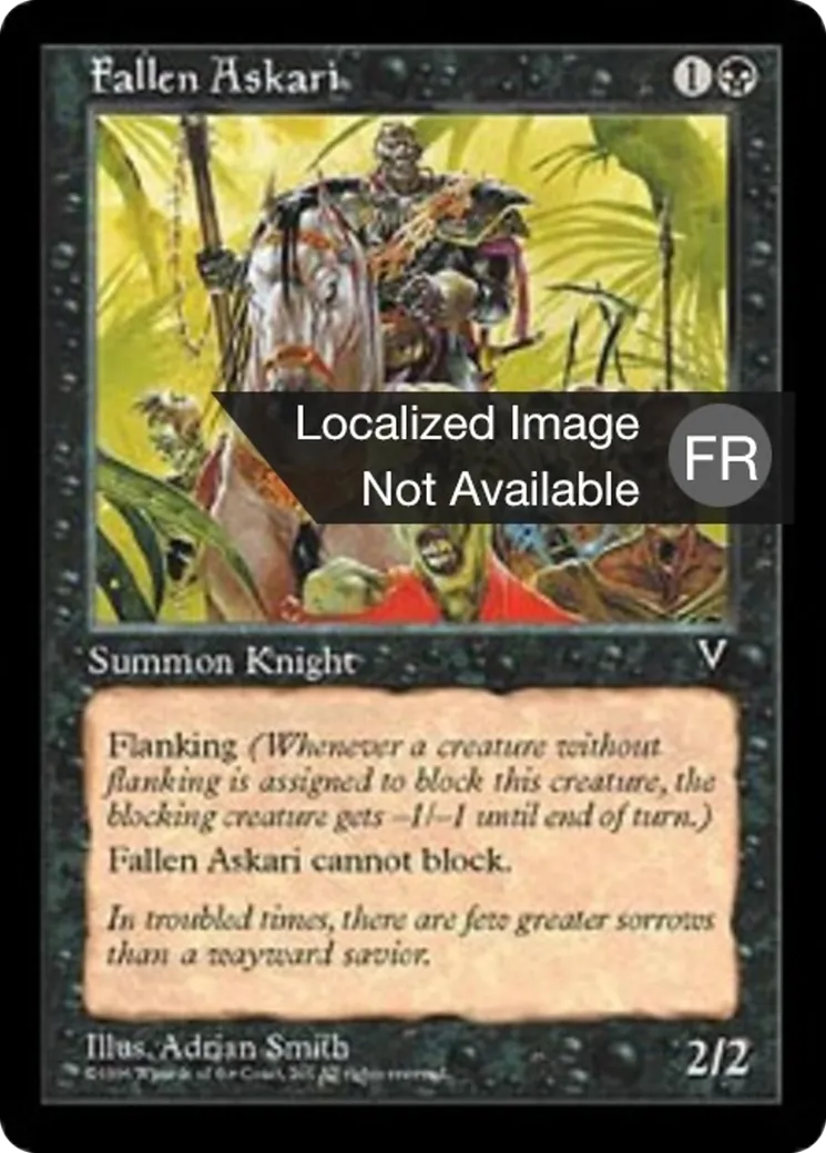 Askari déchu — Visions — Magic: The Gathering