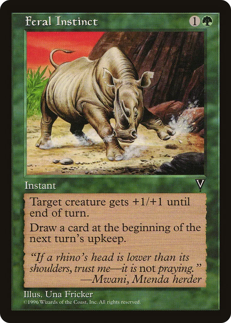 Instinct de sauvagerie — Visions — Magic: The Gathering
