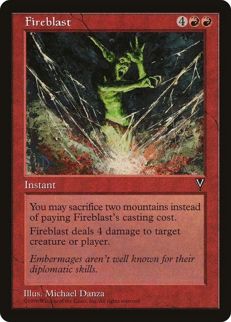 Fireblast — Visions — Magic: The Gathering