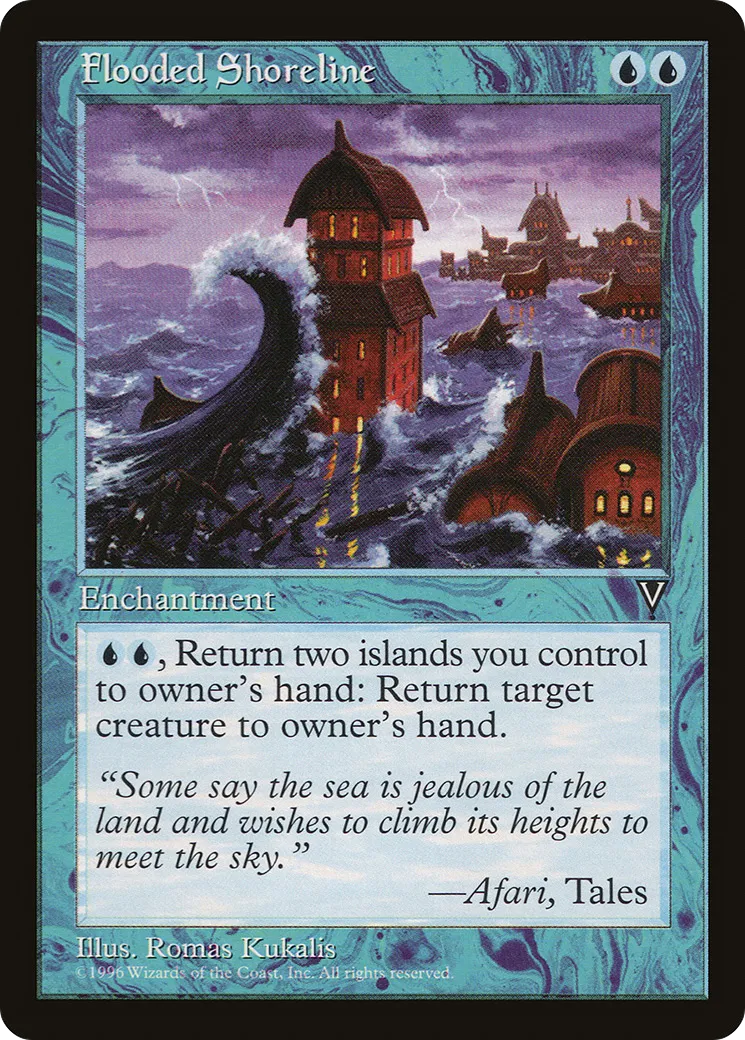 Flooded Shoreline — Visions — Magic: The Gathering