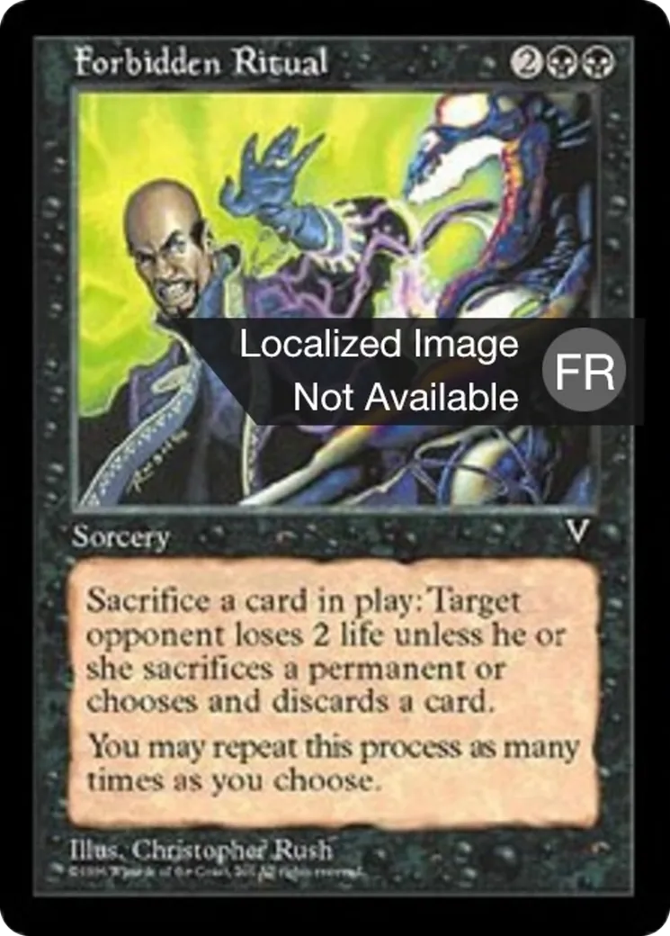 Rituel interdit — Visions — Magic: The Gathering
