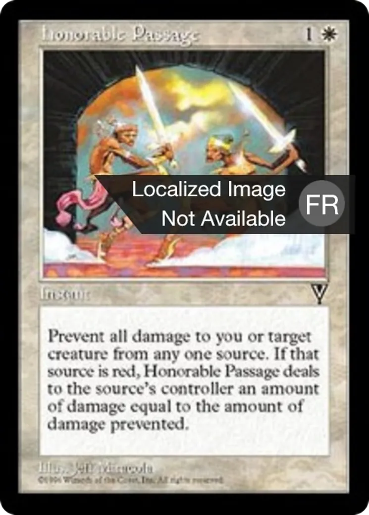 Passage honorable — Visions — Magic: The Gathering