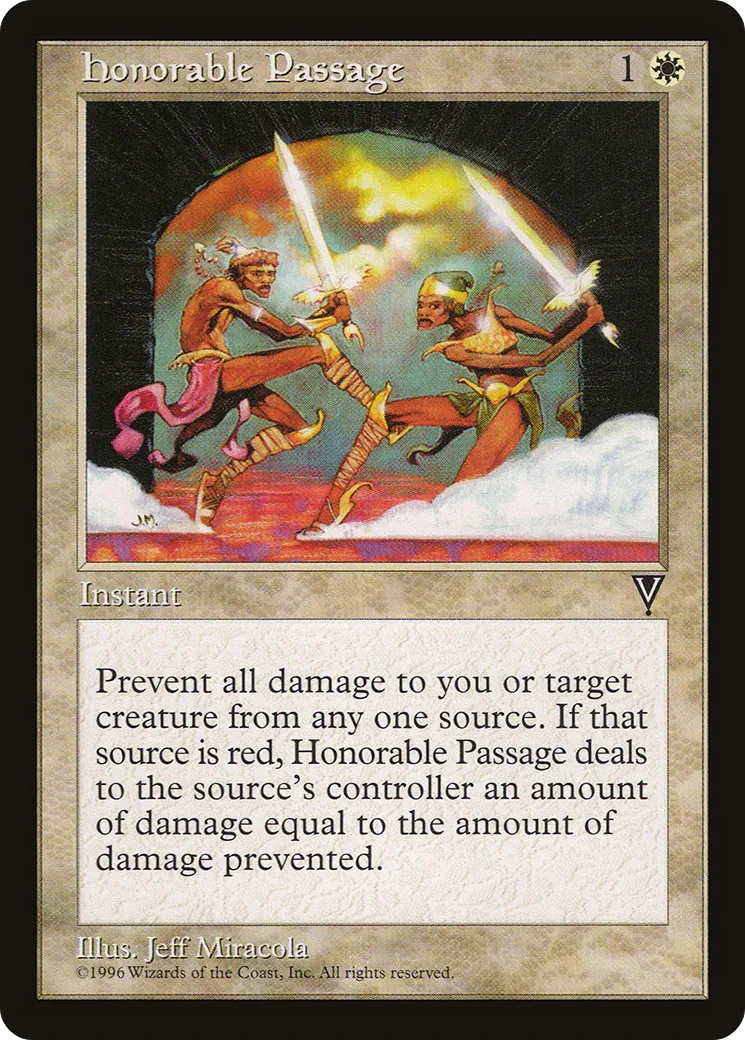 Honorable Passage from Visions - Magic: The Gathering