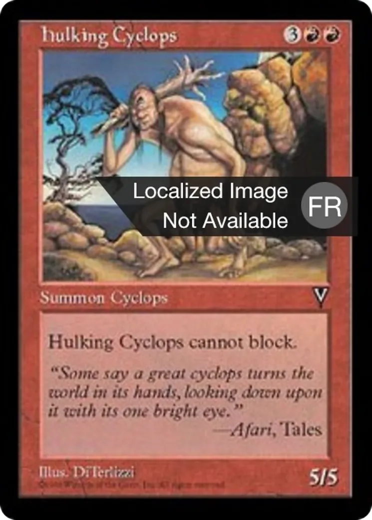 Cyclope lourdaud — Visions — Magic: The Gathering