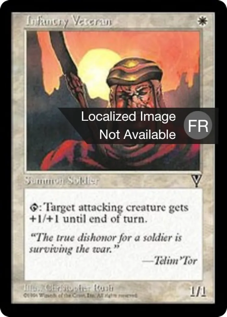 Vétéran de l'infanterie — Visions — Magic: The Gathering