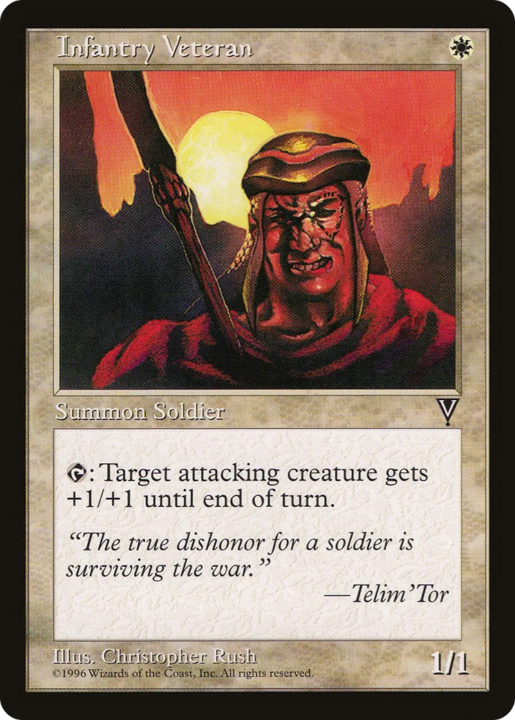 Infantry Veteran — Visions — Magic: The Gathering