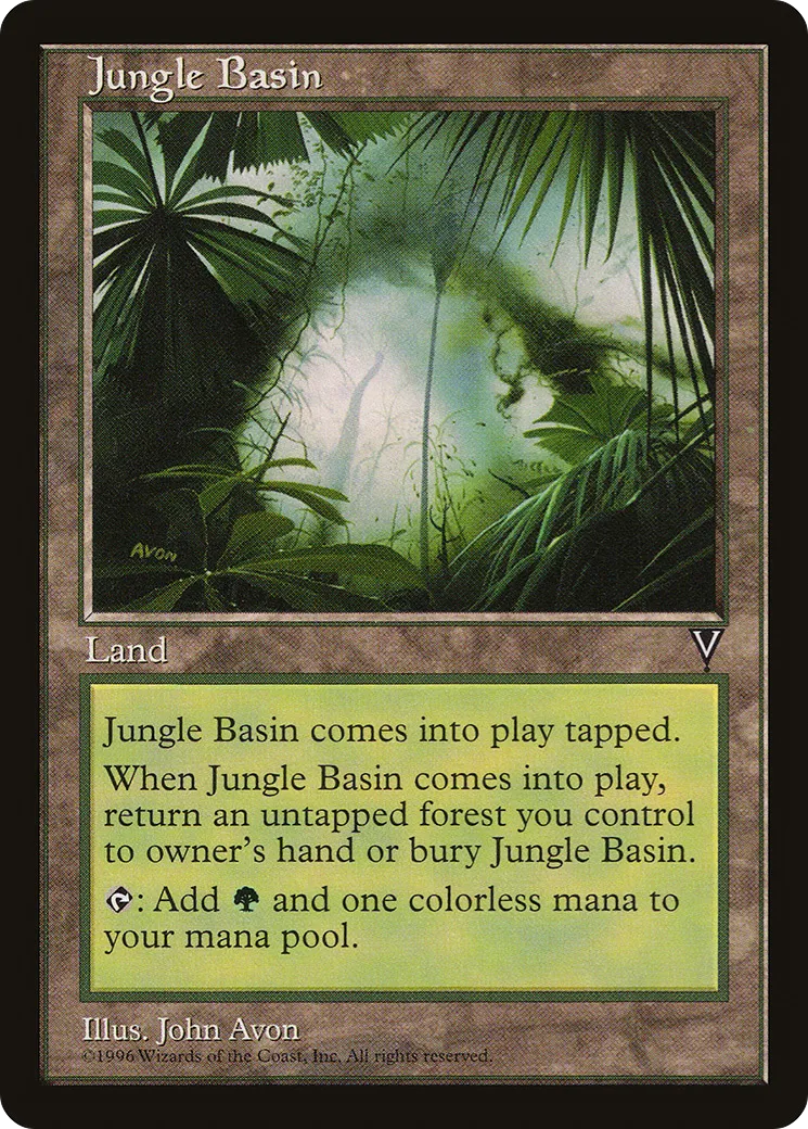 Jungle Basin — Visions — Magic: The Gathering