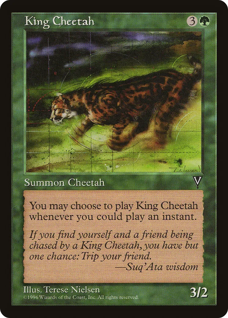 King Cheetah — Visions — Magic: The Gathering