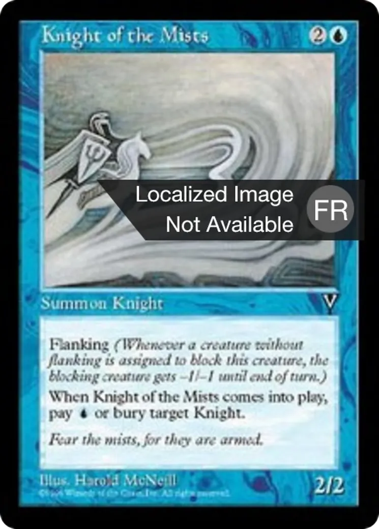Chevalier des brumes — Visions — Magic: The Gathering