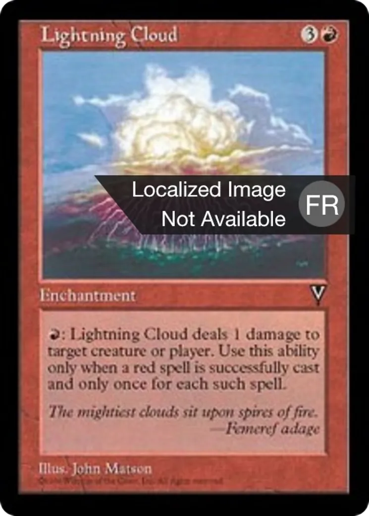 Nuage d'éclairs — Visions — Magic: The Gathering
