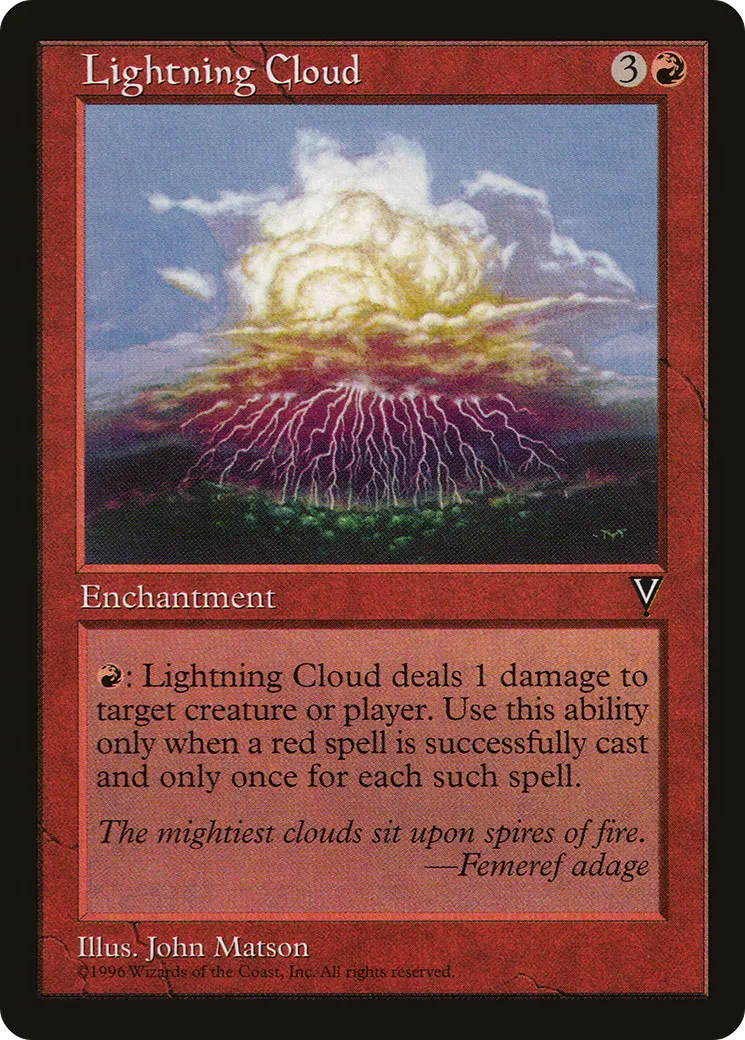 Nuage d'éclairs — Visions — Magic: The Gathering